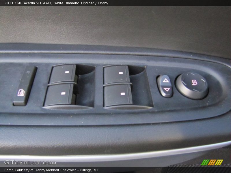 White Diamond Tintcoat / Ebony 2011 GMC Acadia SLT AWD
