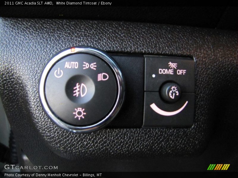 White Diamond Tintcoat / Ebony 2011 GMC Acadia SLT AWD