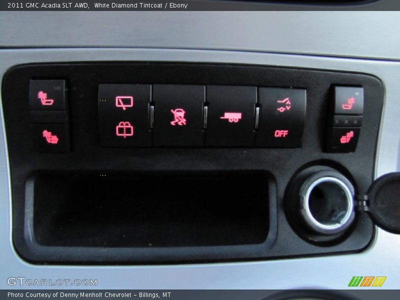 White Diamond Tintcoat / Ebony 2011 GMC Acadia SLT AWD