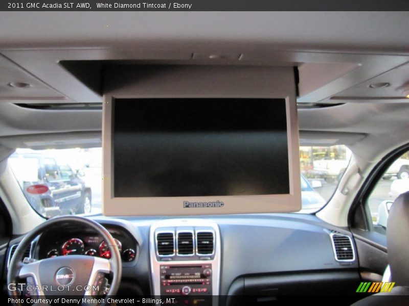 White Diamond Tintcoat / Ebony 2011 GMC Acadia SLT AWD