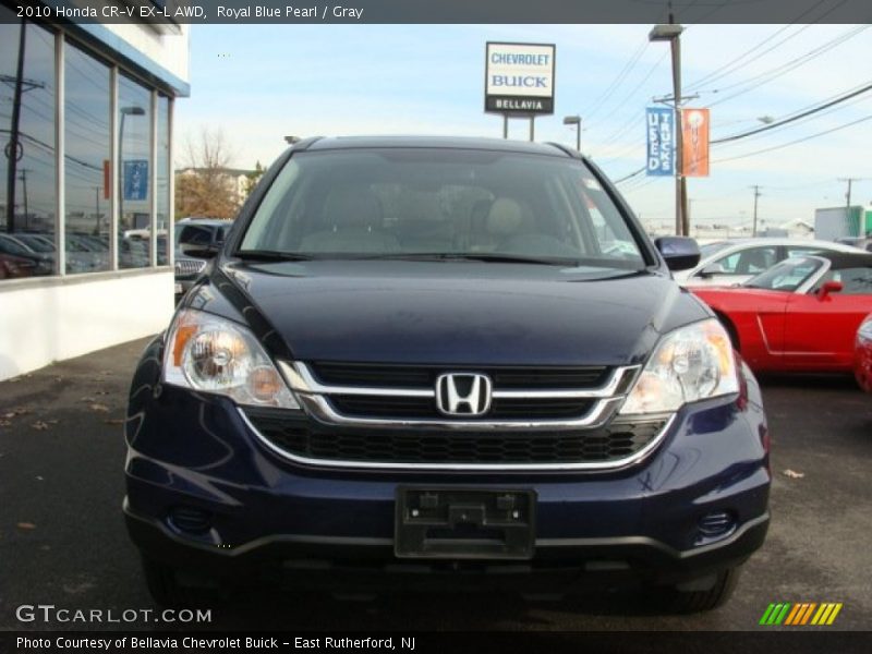 Royal Blue Pearl / Gray 2010 Honda CR-V EX-L AWD