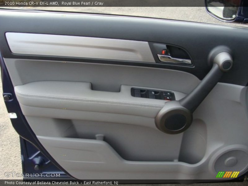 Royal Blue Pearl / Gray 2010 Honda CR-V EX-L AWD
