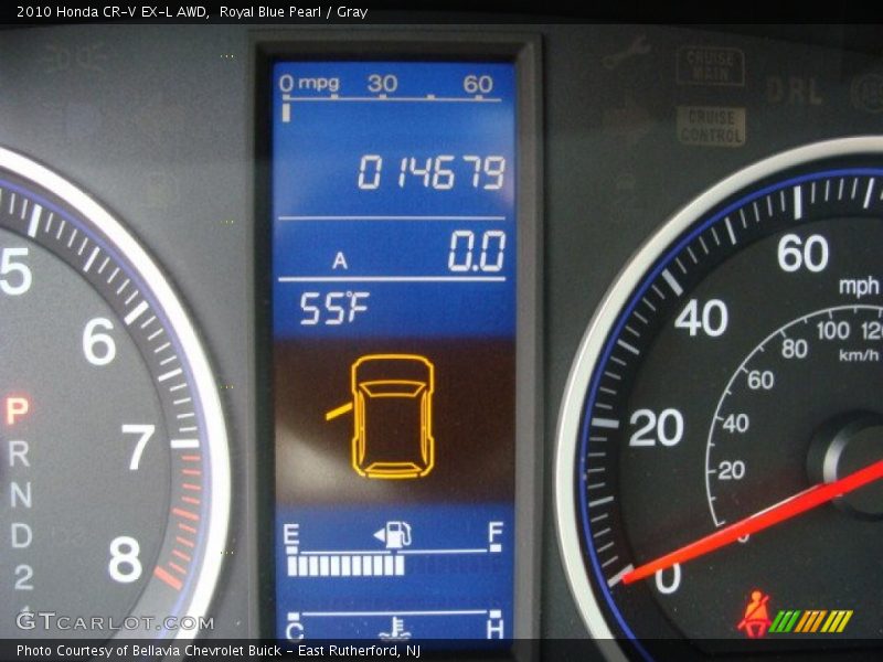 Royal Blue Pearl / Gray 2010 Honda CR-V EX-L AWD