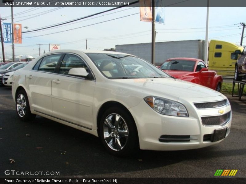White Diamond Tricoat / Cocoa/Cashmere 2011 Chevrolet Malibu LT