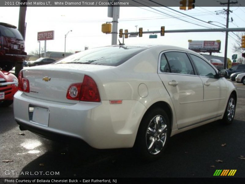 White Diamond Tricoat / Cocoa/Cashmere 2011 Chevrolet Malibu LT