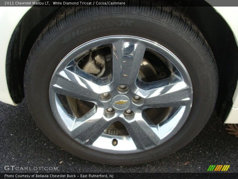 White Diamond Tricoat / Cocoa/Cashmere 2011 Chevrolet Malibu LT