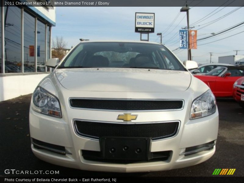 White Diamond Tricoat / Ebony 2011 Chevrolet Malibu LT