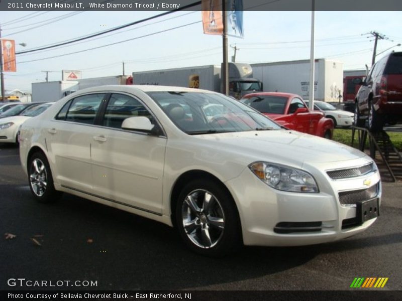 White Diamond Tricoat / Ebony 2011 Chevrolet Malibu LT
