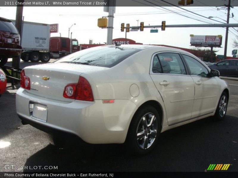 White Diamond Tricoat / Ebony 2011 Chevrolet Malibu LT