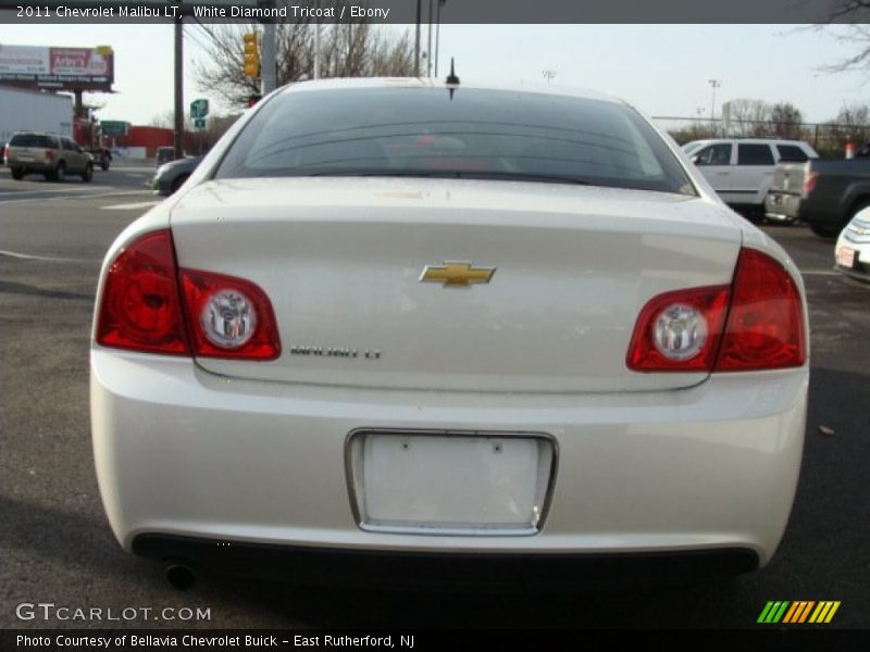 White Diamond Tricoat / Ebony 2011 Chevrolet Malibu LT