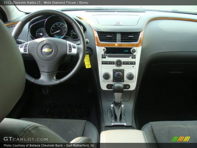 White Diamond Tricoat / Ebony 2011 Chevrolet Malibu LT