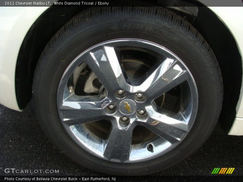 White Diamond Tricoat / Ebony 2011 Chevrolet Malibu LT