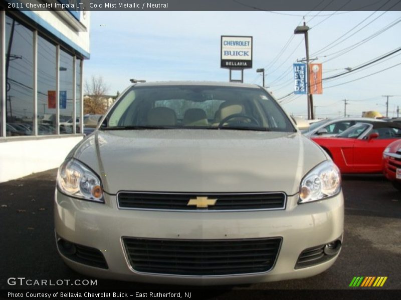 Gold Mist Metallic / Neutral 2011 Chevrolet Impala LT