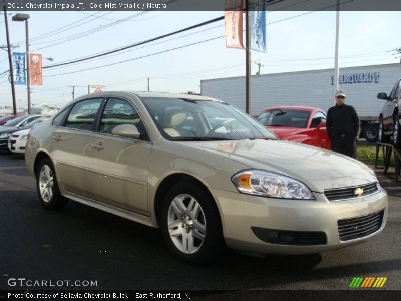 Gold Mist Metallic / Neutral 2011 Chevrolet Impala LT