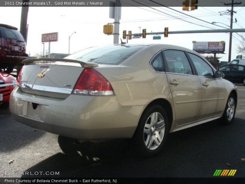 Gold Mist Metallic / Neutral 2011 Chevrolet Impala LT