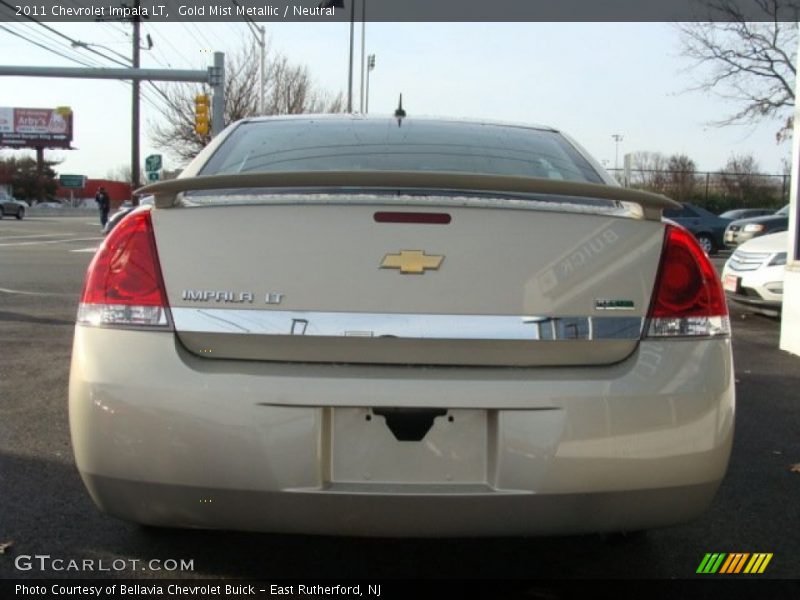 Gold Mist Metallic / Neutral 2011 Chevrolet Impala LT