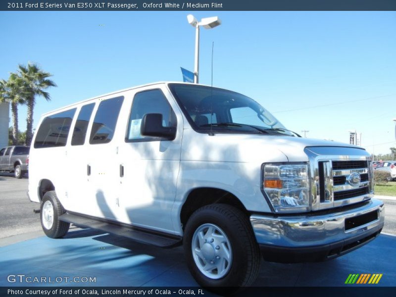 Oxford White / Medium Flint 2011 Ford E Series Van E350 XLT Passenger