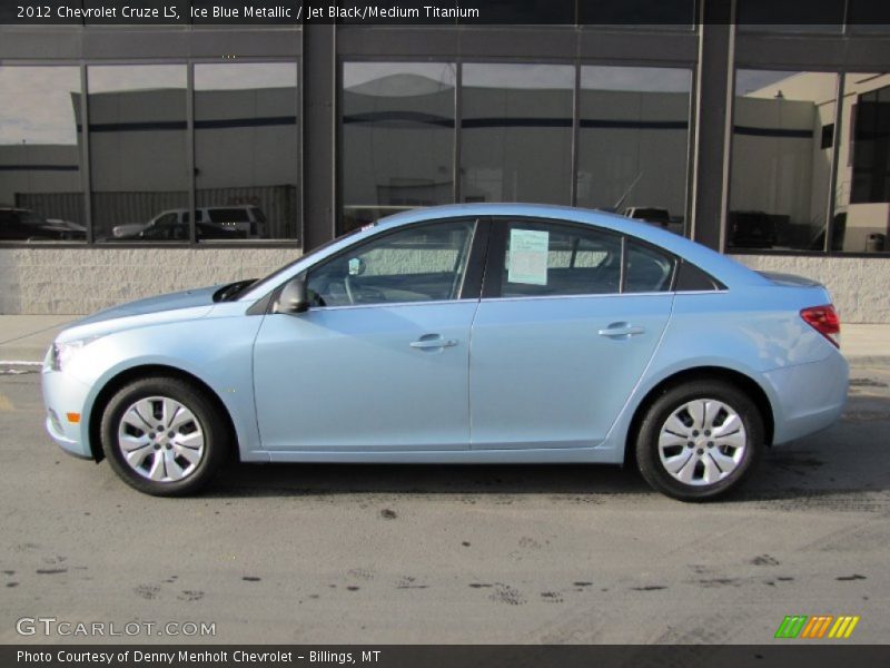 Ice Blue Metallic / Jet Black/Medium Titanium 2012 Chevrolet Cruze LS