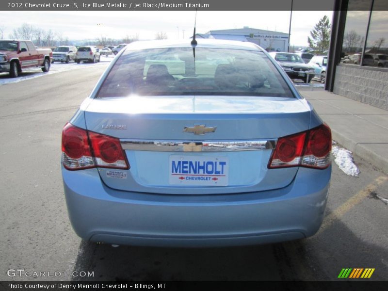 Ice Blue Metallic / Jet Black/Medium Titanium 2012 Chevrolet Cruze LS