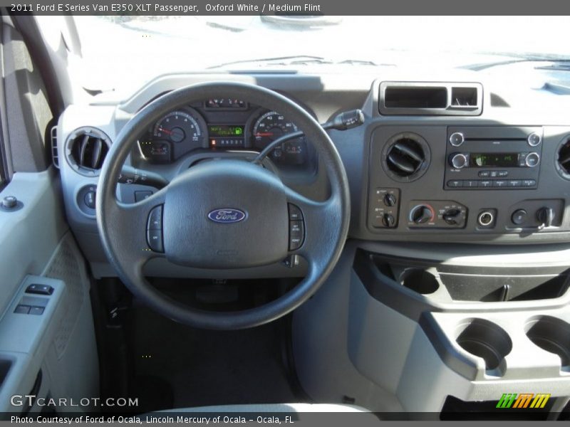 Oxford White / Medium Flint 2011 Ford E Series Van E350 XLT Passenger