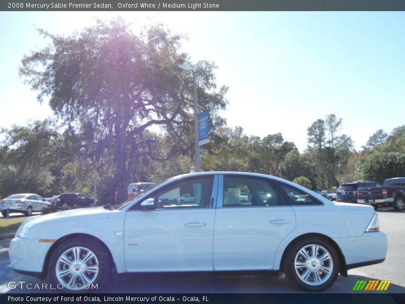 Oxford White / Medium Light Stone 2008 Mercury Sable Premier Sedan