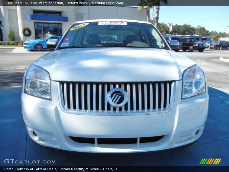 Oxford White / Medium Light Stone 2008 Mercury Sable Premier Sedan