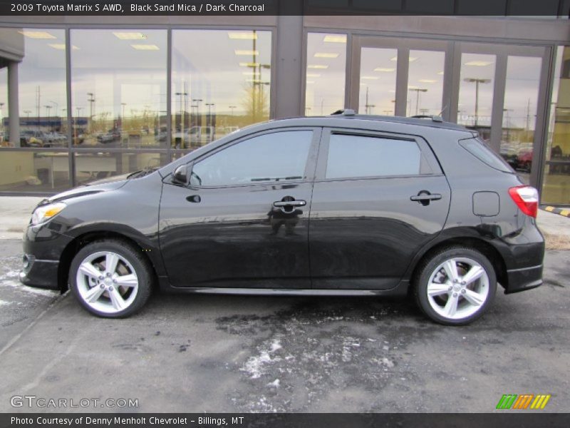 Black Sand Mica / Dark Charcoal 2009 Toyota Matrix S AWD