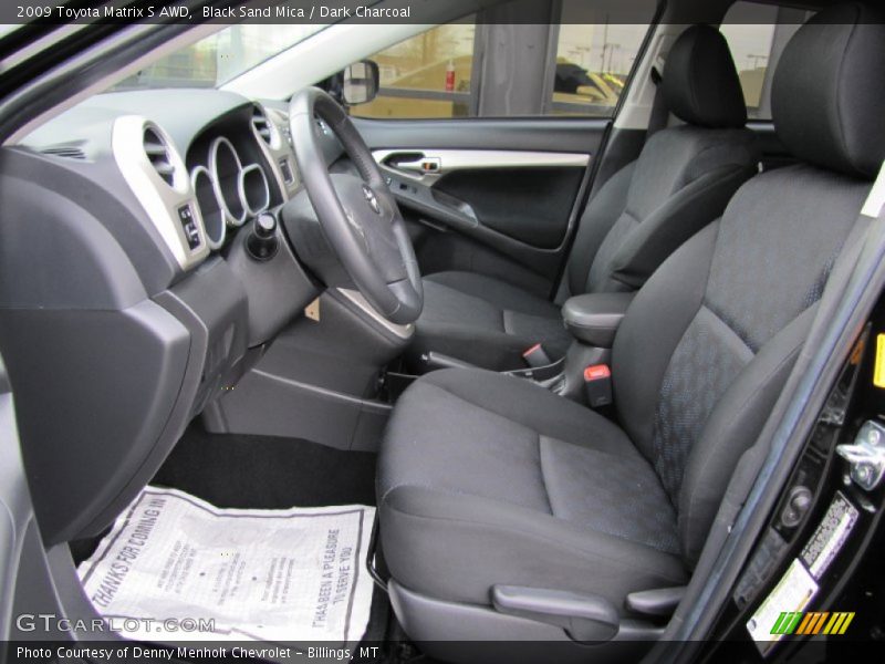 Black Sand Mica / Dark Charcoal 2009 Toyota Matrix S AWD