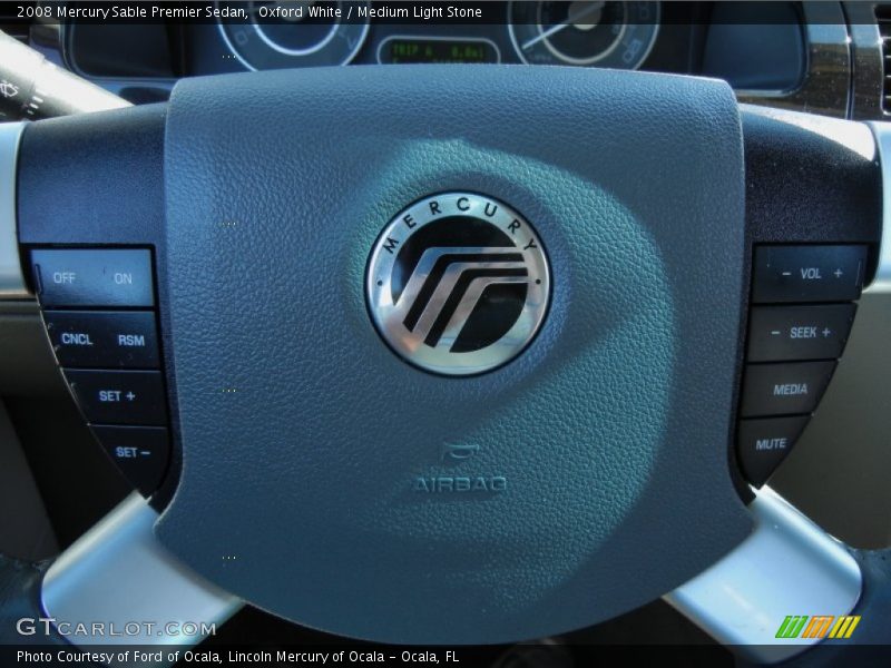 Oxford White / Medium Light Stone 2008 Mercury Sable Premier Sedan