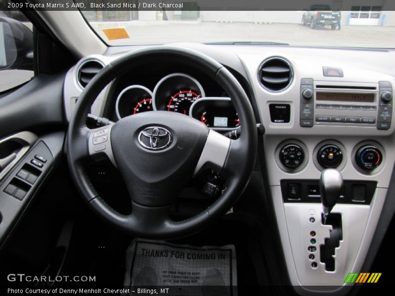 Black Sand Mica / Dark Charcoal 2009 Toyota Matrix S AWD
