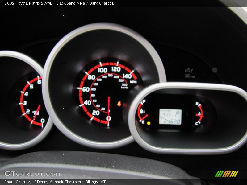 Black Sand Mica / Dark Charcoal 2009 Toyota Matrix S AWD