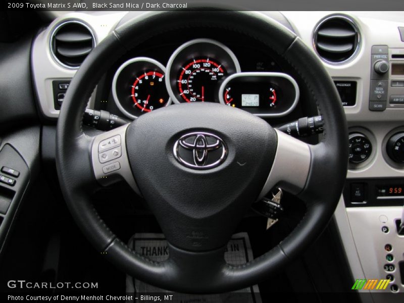 Black Sand Mica / Dark Charcoal 2009 Toyota Matrix S AWD