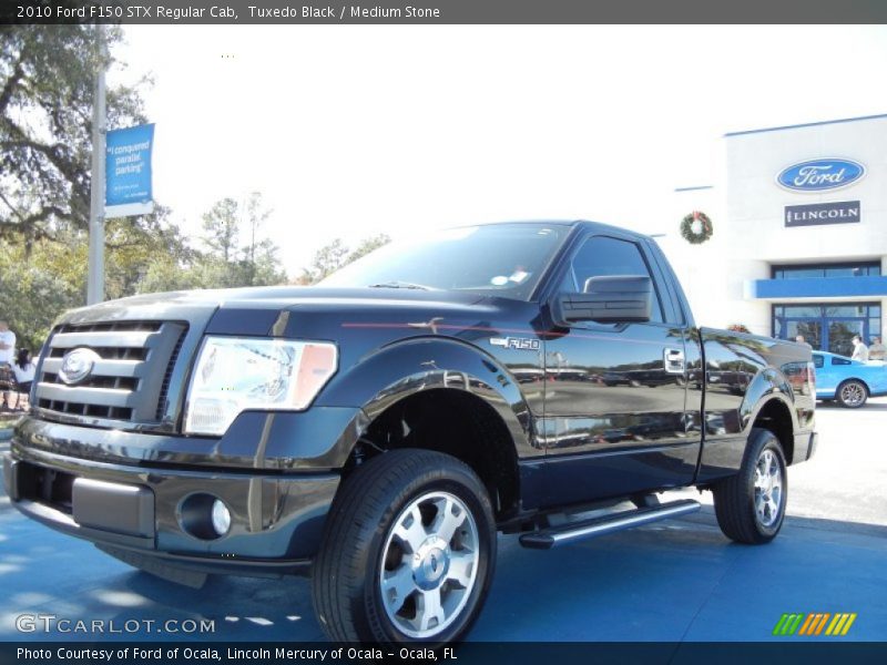 Tuxedo Black / Medium Stone 2010 Ford F150 STX Regular Cab