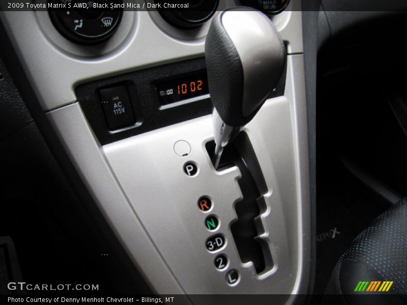Black Sand Mica / Dark Charcoal 2009 Toyota Matrix S AWD