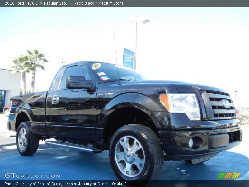 Tuxedo Black / Medium Stone 2010 Ford F150 STX Regular Cab