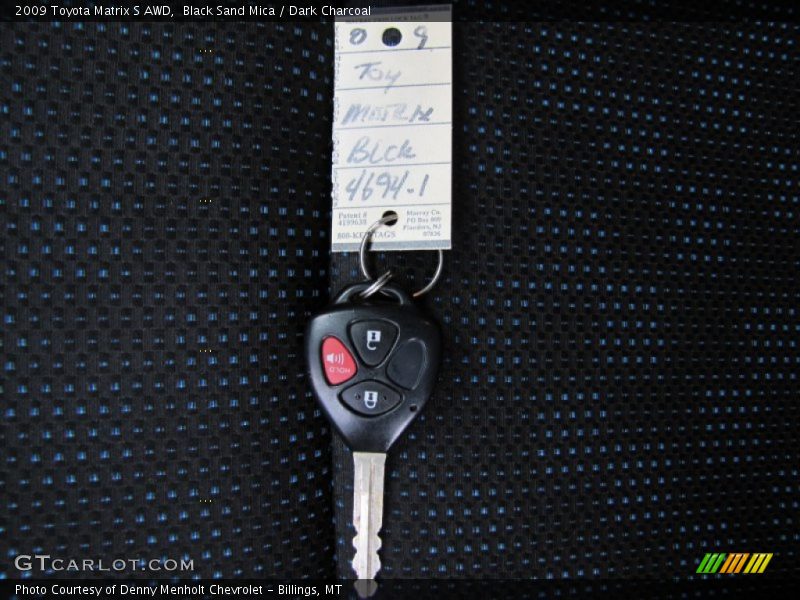Black Sand Mica / Dark Charcoal 2009 Toyota Matrix S AWD