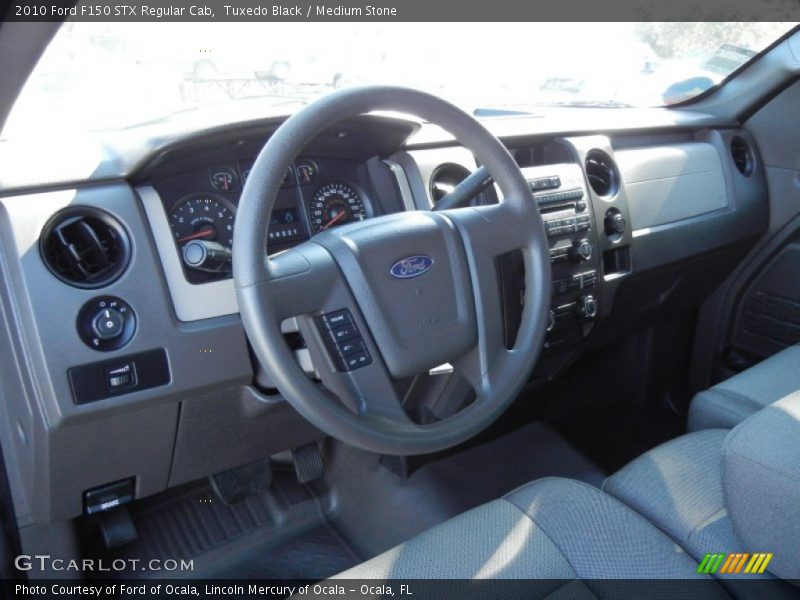 Tuxedo Black / Medium Stone 2010 Ford F150 STX Regular Cab