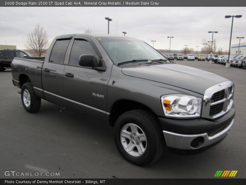 Mineral Gray Metallic / Medium Slate Gray 2008 Dodge Ram 1500 ST Quad Cab 4x4