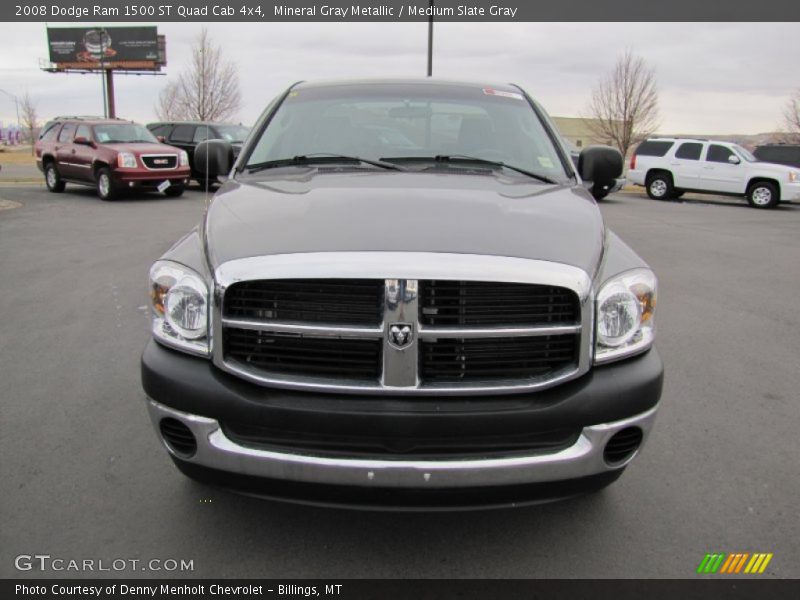 Mineral Gray Metallic / Medium Slate Gray 2008 Dodge Ram 1500 ST Quad Cab 4x4