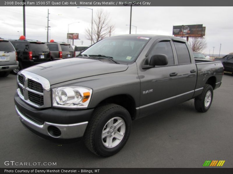 Mineral Gray Metallic / Medium Slate Gray 2008 Dodge Ram 1500 ST Quad Cab 4x4