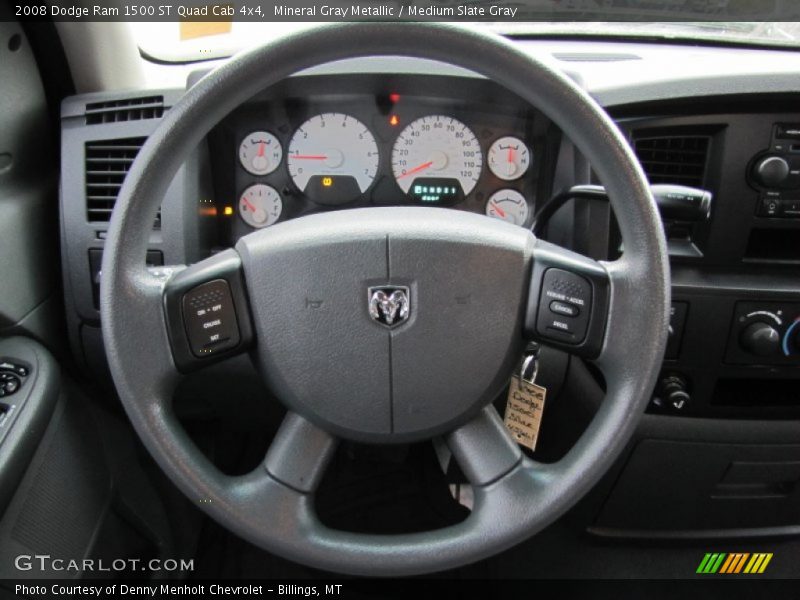 Mineral Gray Metallic / Medium Slate Gray 2008 Dodge Ram 1500 ST Quad Cab 4x4