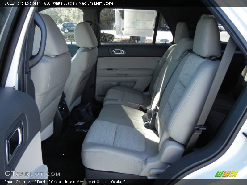 White Suede / Medium Light Stone 2012 Ford Explorer FWD