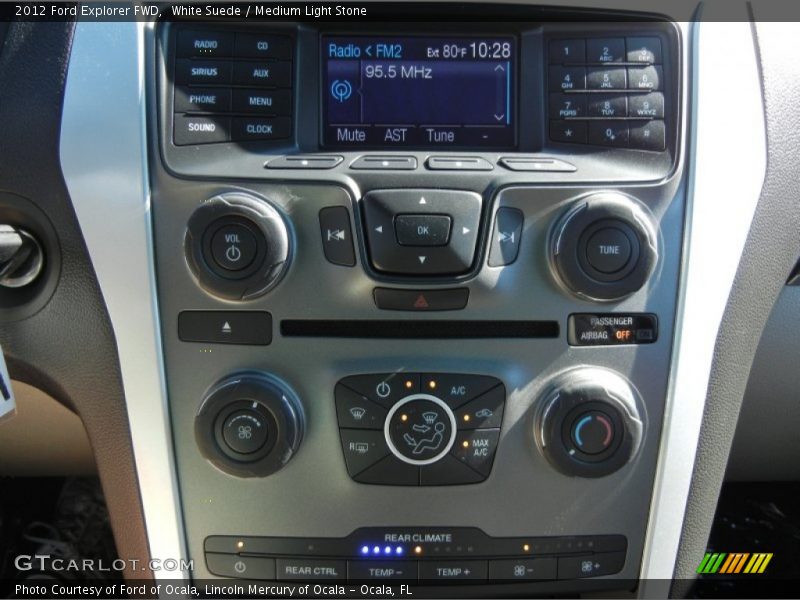White Suede / Medium Light Stone 2012 Ford Explorer FWD