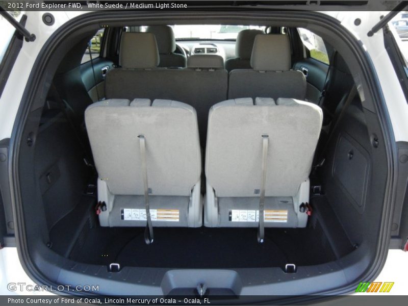 White Suede / Medium Light Stone 2012 Ford Explorer FWD