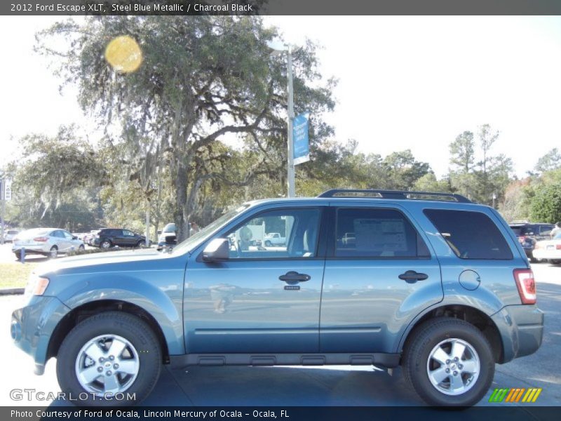 Steel Blue Metallic / Charcoal Black 2012 Ford Escape XLT