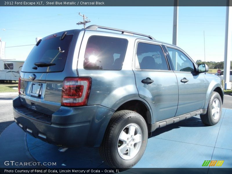 Steel Blue Metallic / Charcoal Black 2012 Ford Escape XLT