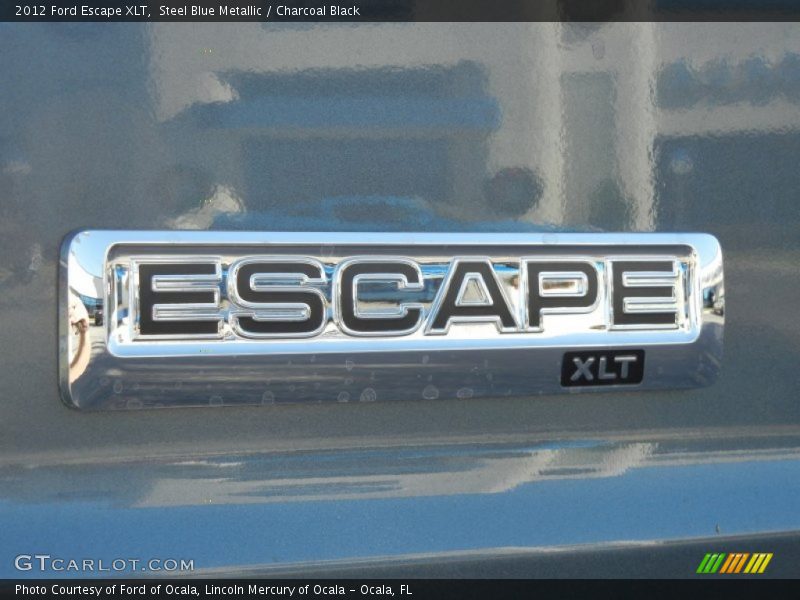 Steel Blue Metallic / Charcoal Black 2012 Ford Escape XLT
