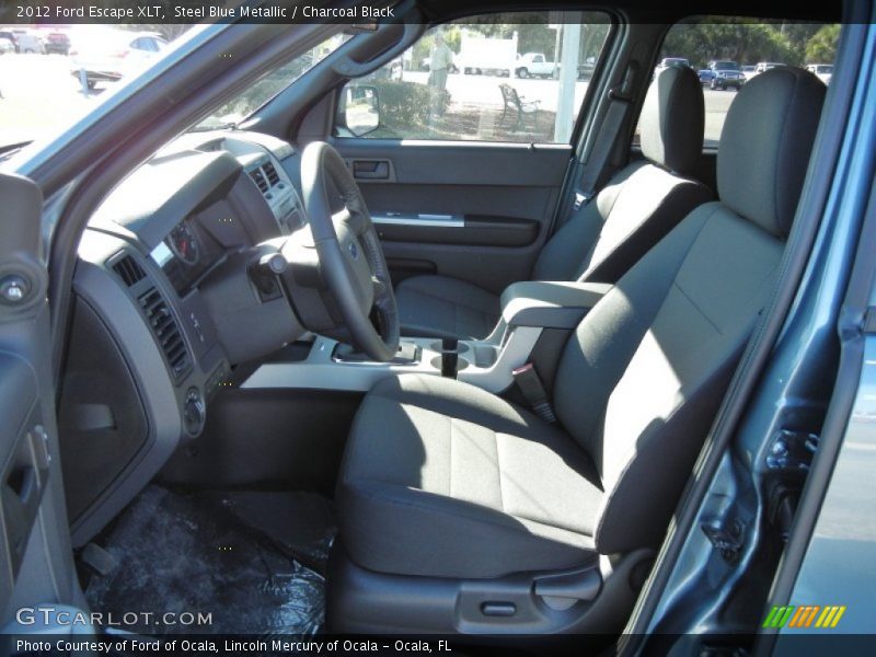 Steel Blue Metallic / Charcoal Black 2012 Ford Escape XLT