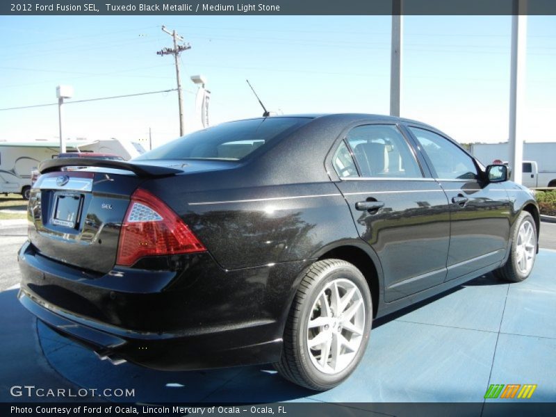 Tuxedo Black Metallic / Medium Light Stone 2012 Ford Fusion SEL