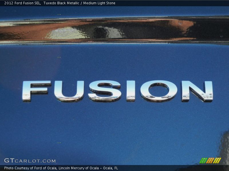 Tuxedo Black Metallic / Medium Light Stone 2012 Ford Fusion SEL